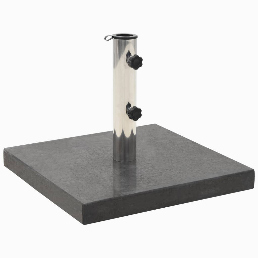 vidaXL Parasol Base Granite 62.8 lb Square Black-0