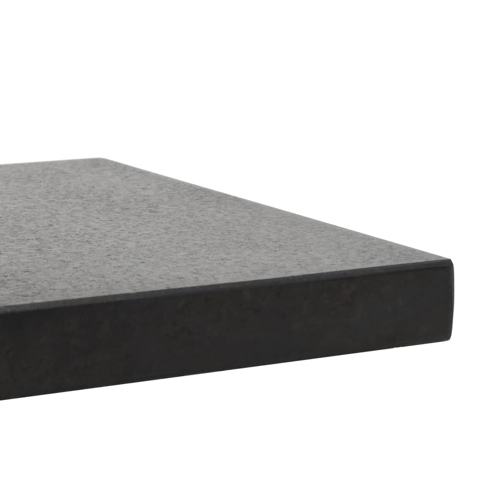 vidaXL Parasol Base Granite 62.8 lb Square Black-4