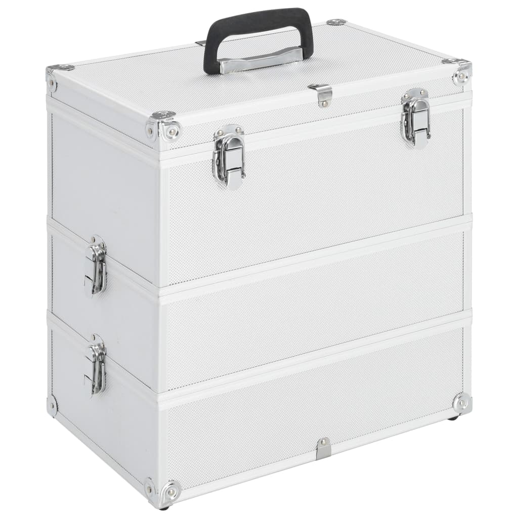 vidaXL Make-up Case Aluminum Cosmetic Bag Beauty Vanity Case Multi Colors