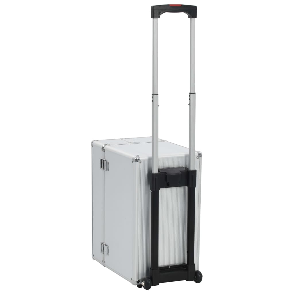 vidaXL Pilot Trolley 18.5"x15.4"x10.6" Silver Aluminum