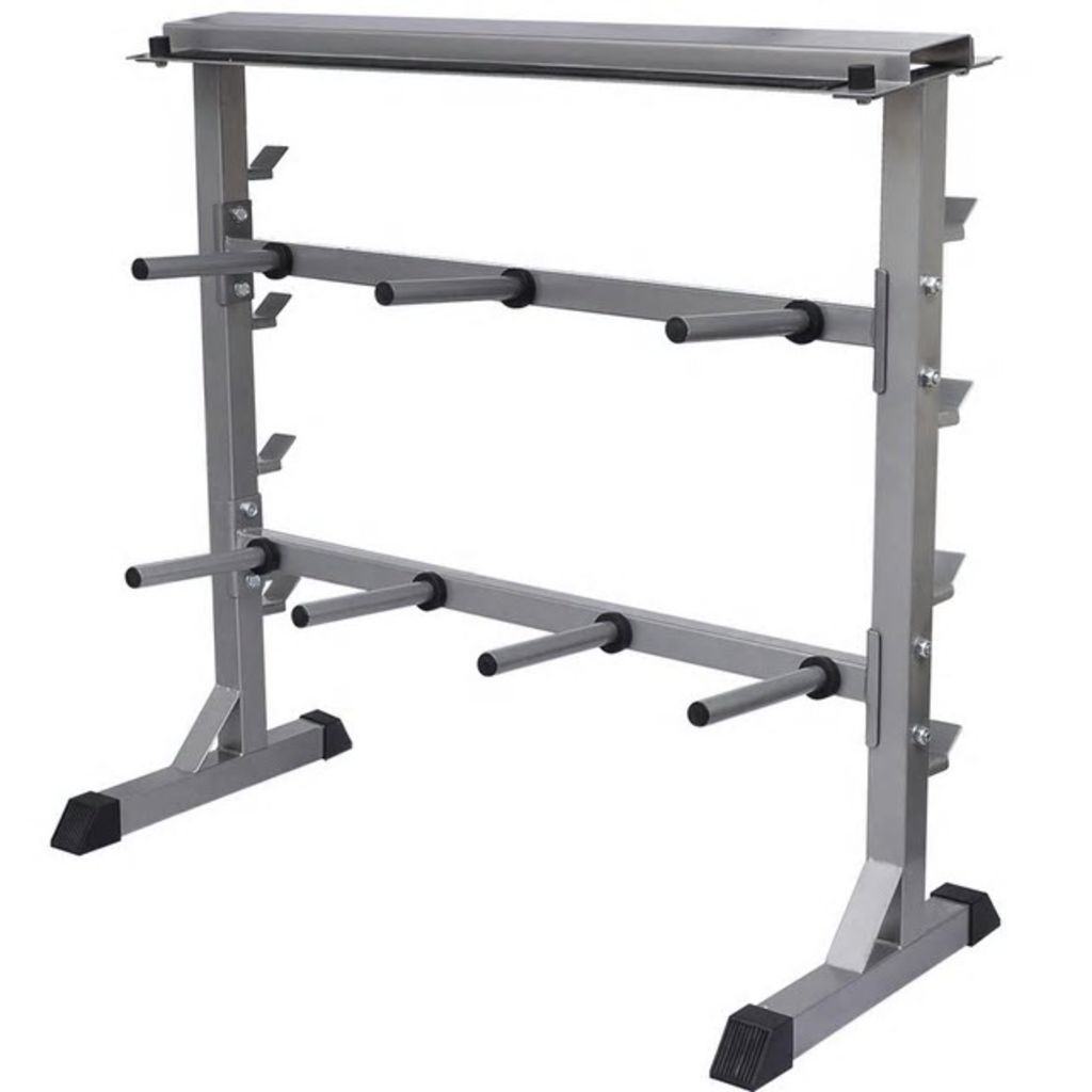 vidaXL Dumbbell Barbell Rack
