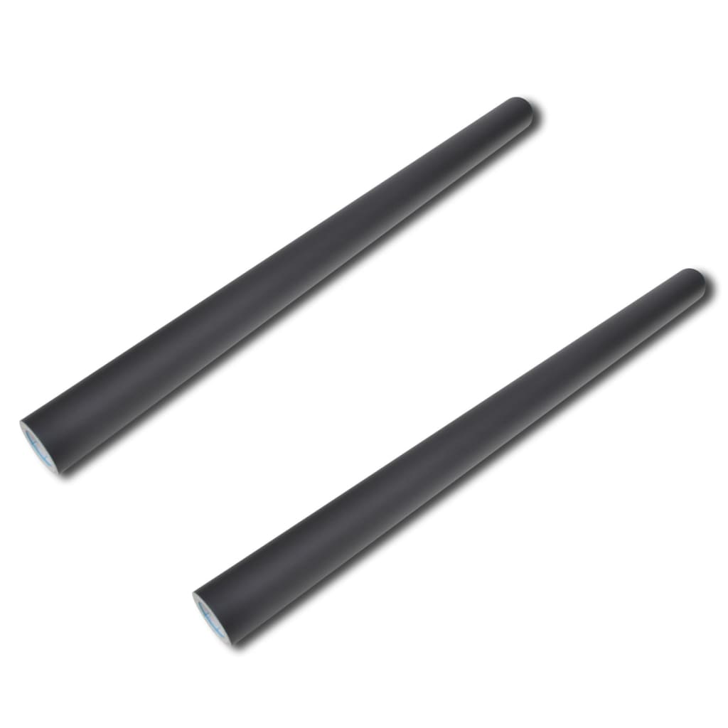 vidaXL Wall Sticker Blackboard Self Adhesive Chalkboard 2 Rolls with Chalks