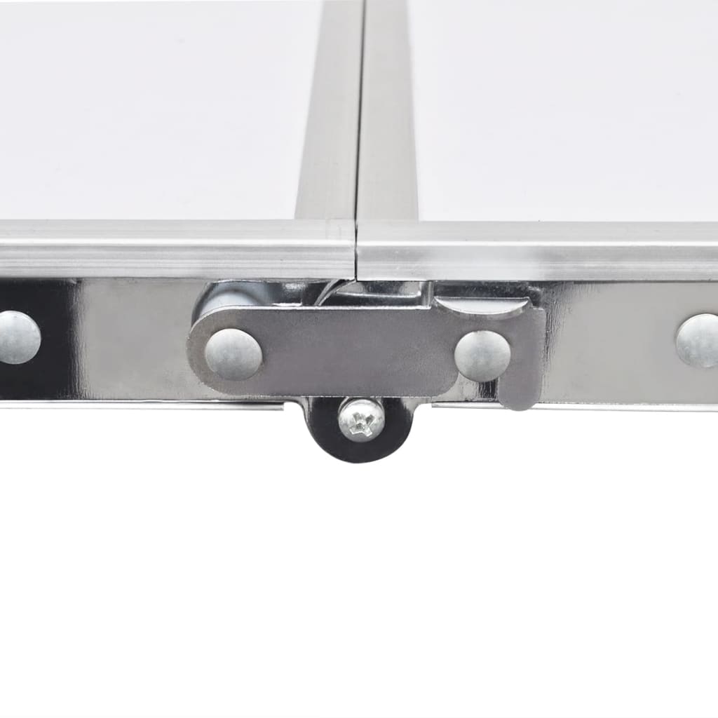 vidaXL Foldable Camping Table Height Adjustable Aluminum 47.2"x23.6"