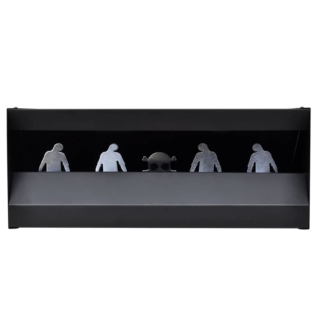 vidaXL Magnetic Knockdown Pellet Catcher Shooting Target Zombie Design