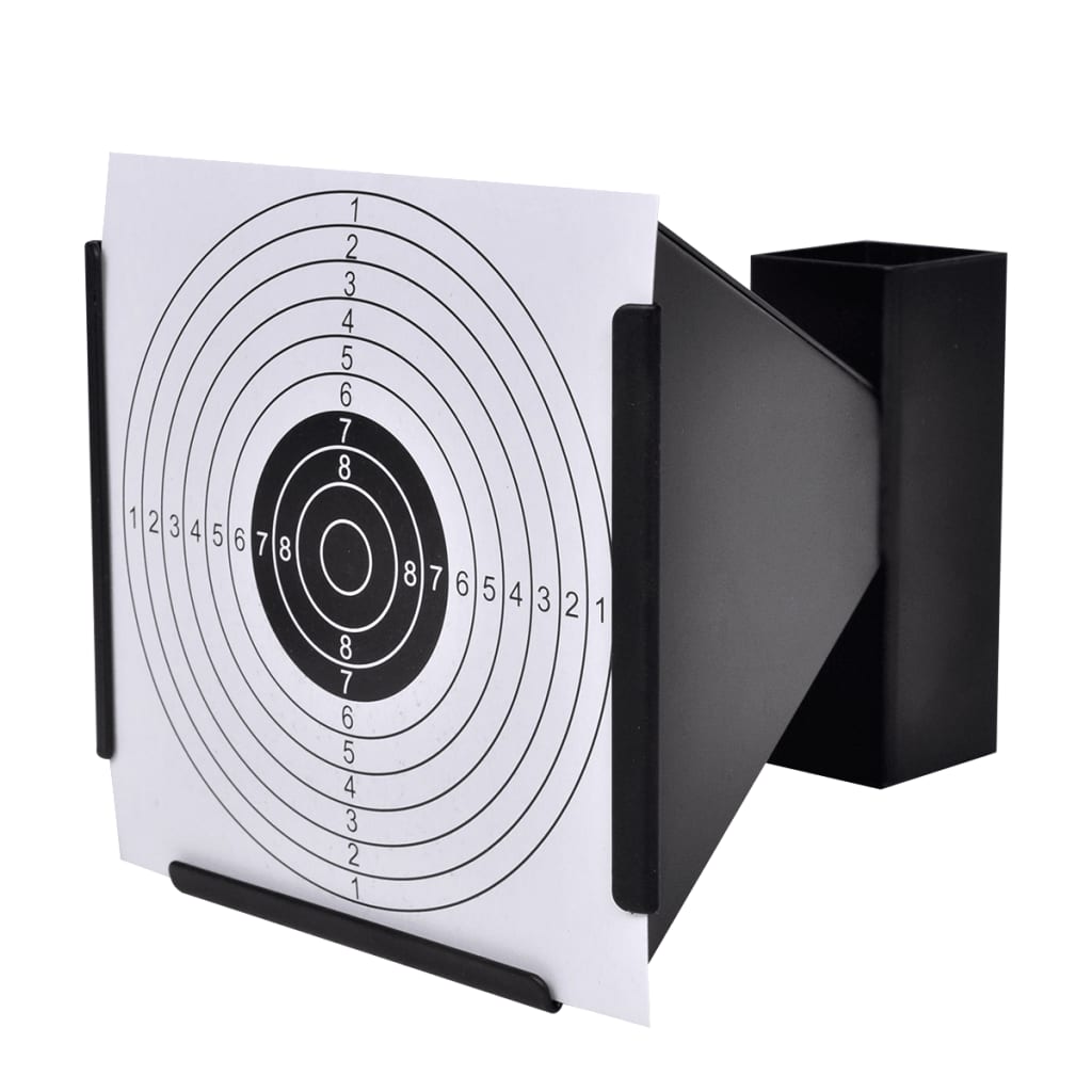 vidaXL 5.5" Funnel Target Holder Pellet Trap + 100 Paper Targets