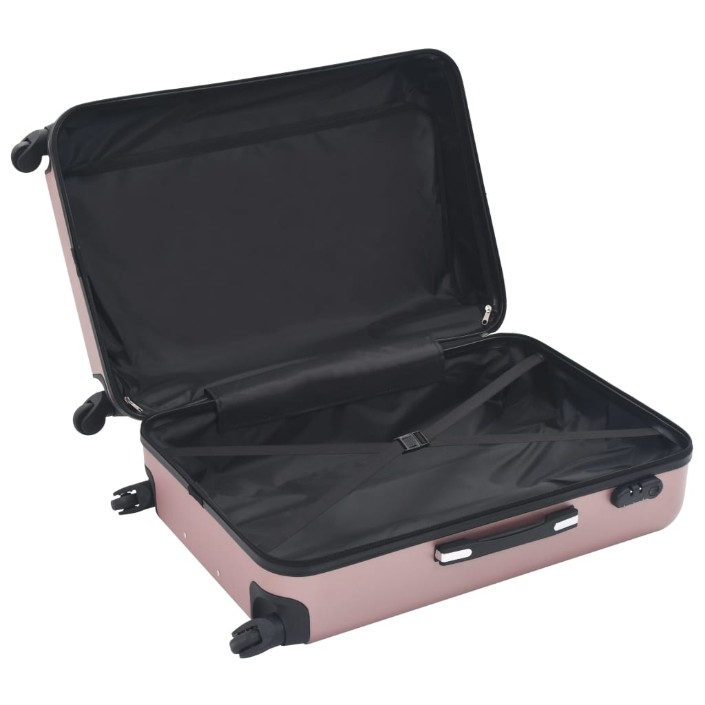 vidaXL Suitcase Set 3 Pcs Travel Luggage Suitcase Bag Hardcase Trolley Set ABS