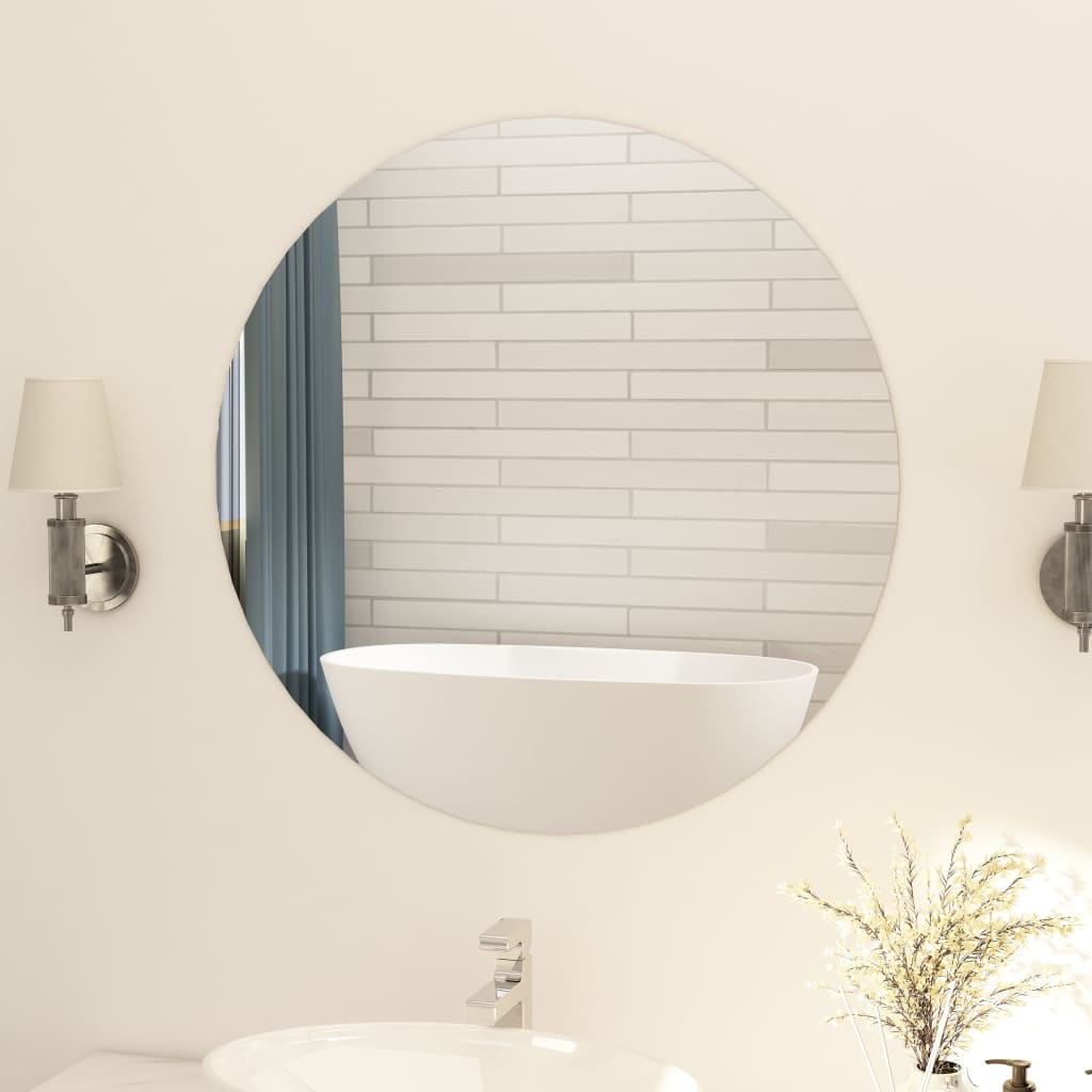 vidaXL Wall Mirrors 2 pcs 15.8" Round Glass