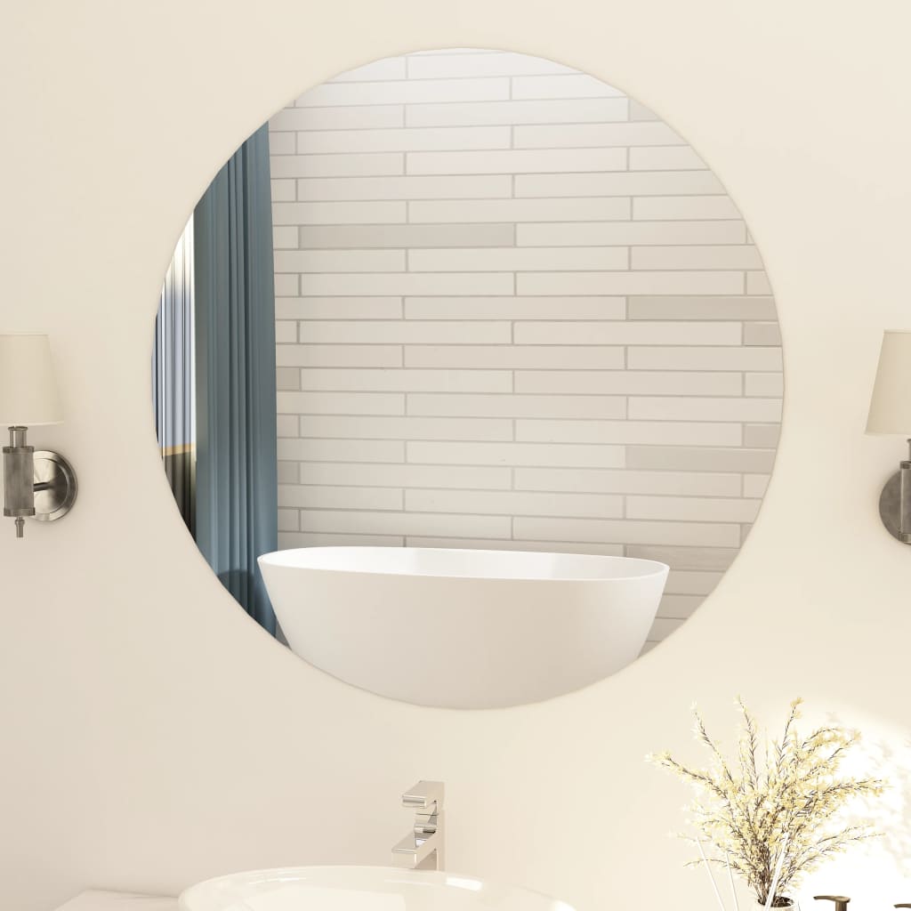 vidaXL Wall Mirrors 2 pcs 15.8" Round Glass