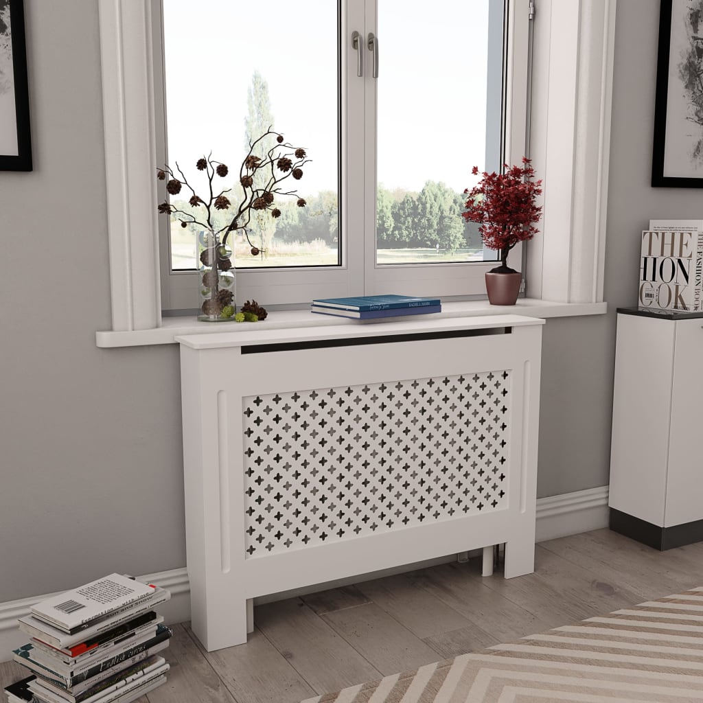 vidaXL Radiator Cover Radiator Guard for Home Office Heater Cabinet Cover MDF-13