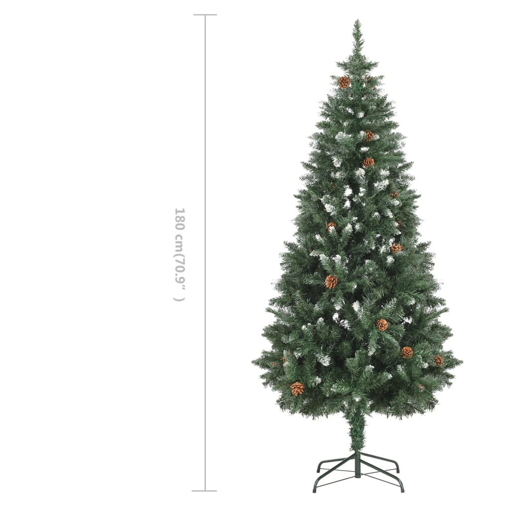 vidaXL Christmas Tree Holiday Decoration Artificial Xmas Tree with Pine Cones