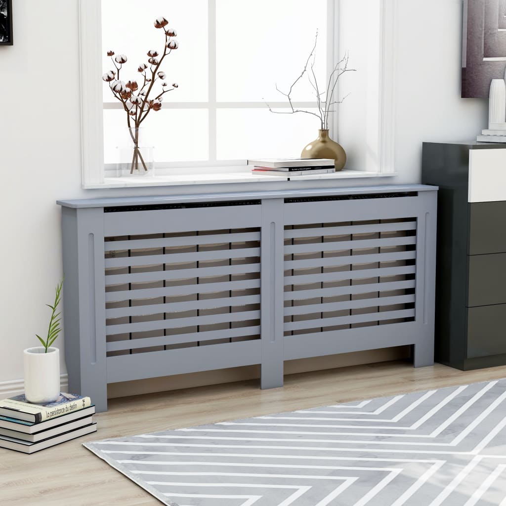 vidaXL Radiator Cover Radiator Guard for Home Office Heater Cabinet Cover MDF
