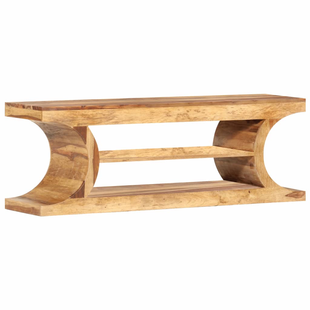 vidaXL TV Stand 46.5"x11.8"x15.7" Solid Wood Sheesham