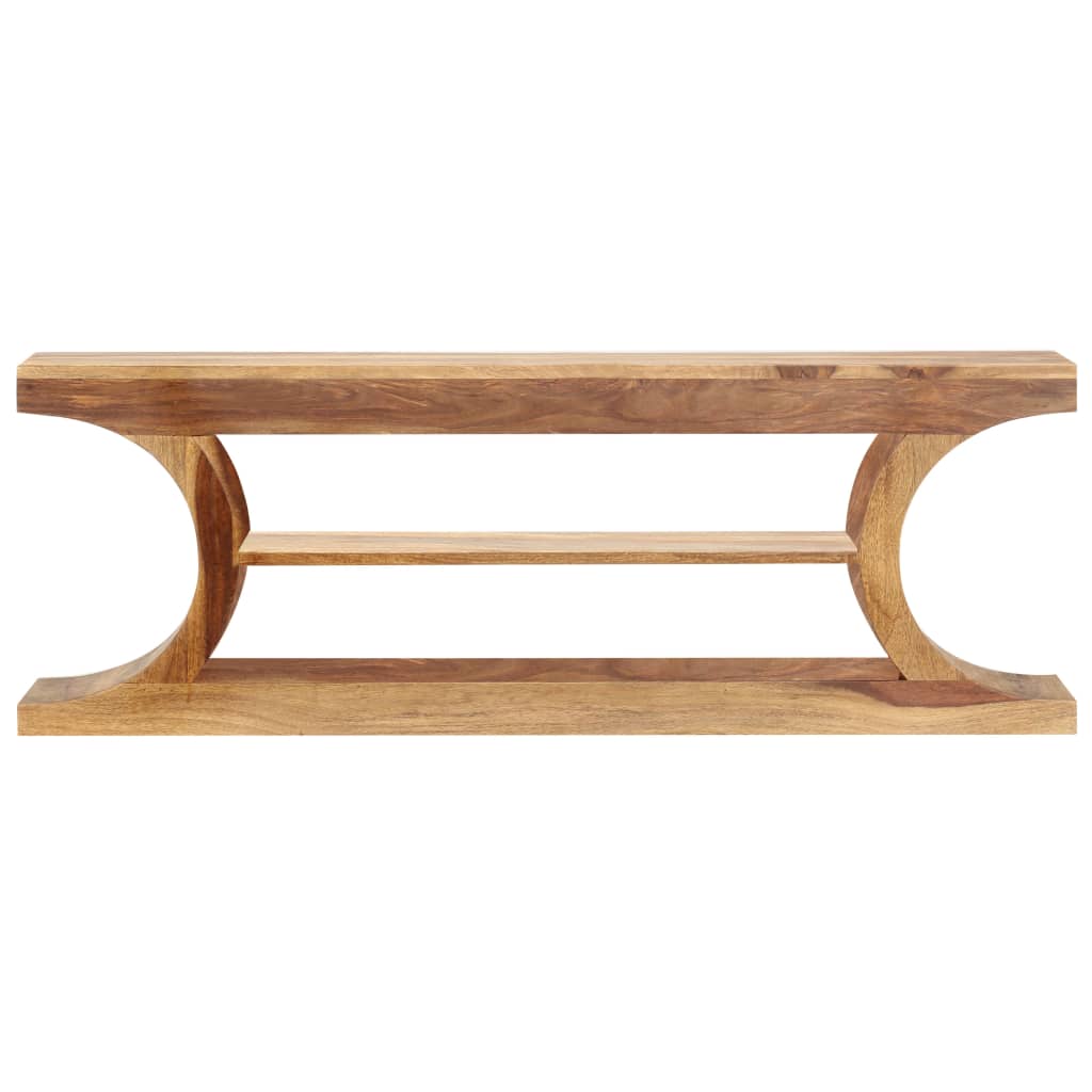 vidaXL TV Stand 46.5"x11.8"x15.7" Solid Wood Sheesham