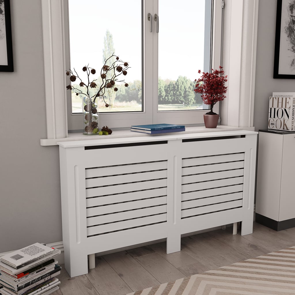 vidaXL Radiator Cover Radiator Guard for Home Office Heater Cabinet Cover MDF