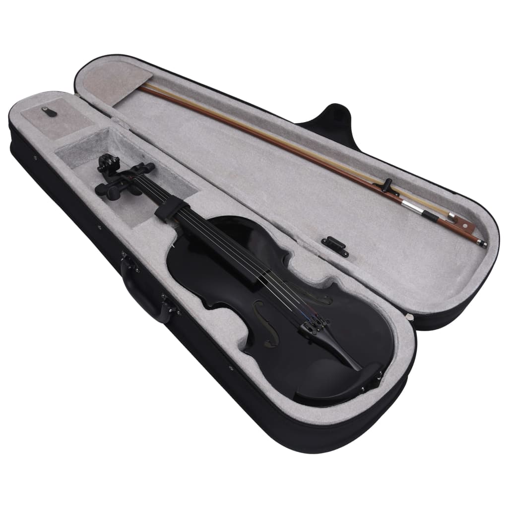 vidaXL Violin with Bow Violin Outfit with Chin Rest Carrying Bag 4/4 Full Size