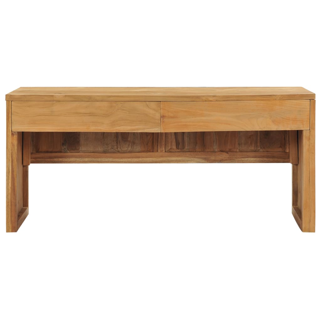 vidaXL TV Stand 39.4"x13.8"x17.7" Solid Wood Teak
