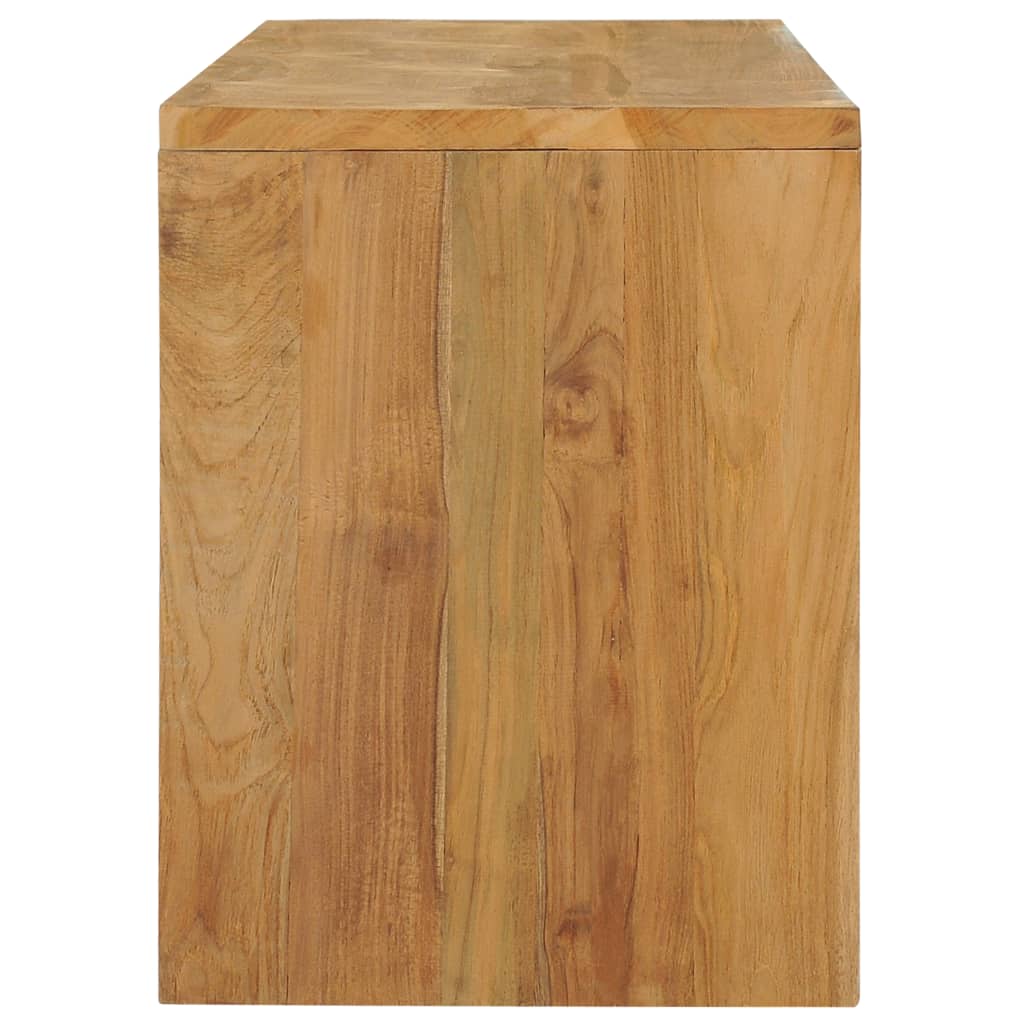 vidaXL TV Stand 39.4"x13.8"x17.7" Solid Wood Teak