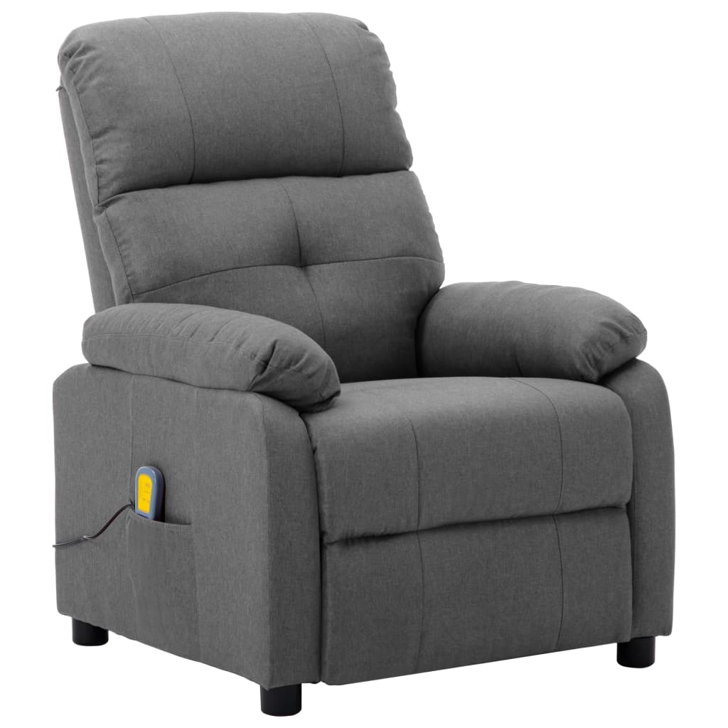 vidaXL Massage Chair Leisure Adjustable Chair for Home Theater Cinema Fabric