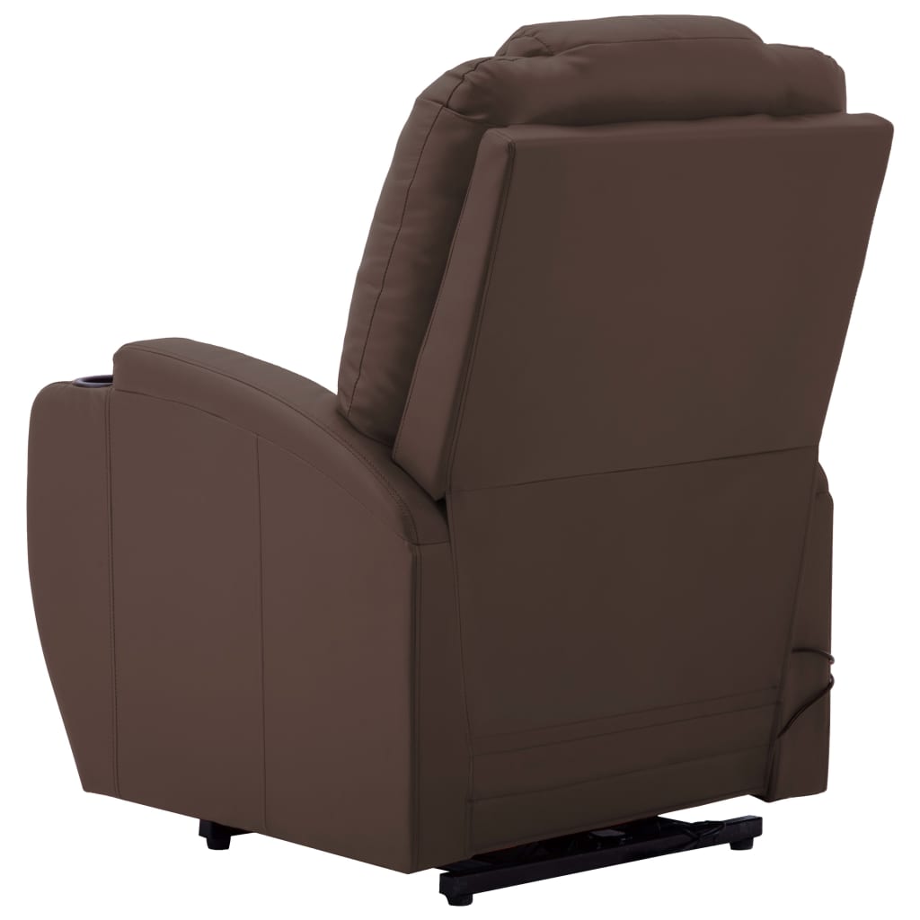 vidaXL Power Lift Recliner Electric Lift Chair for Home Theater Faux Leather-2