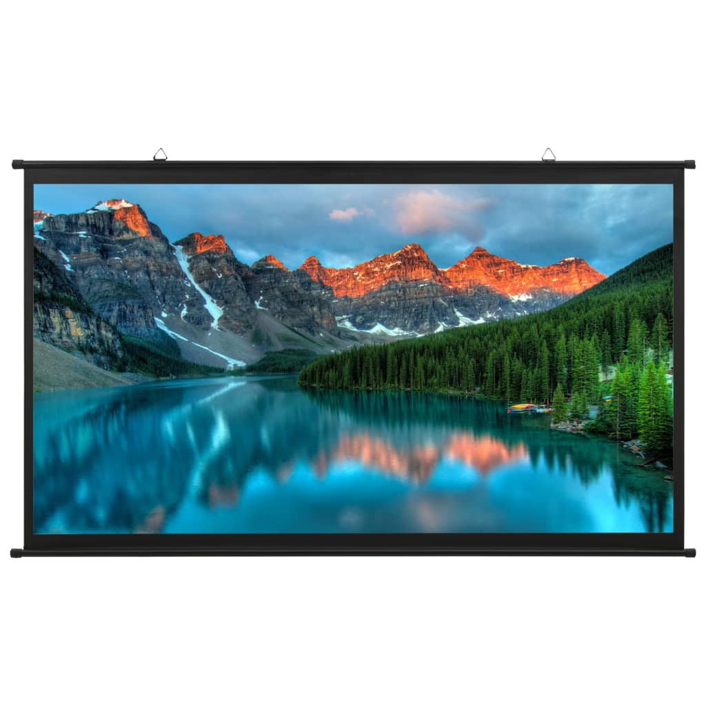 vidaXL Projection Screen Home Theater Screen Pull-down Projector Screen 16:9