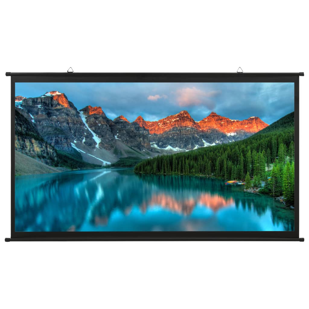 vidaXL Projection Screen Home Theater Screen Pull-down Projector Screen 16:9