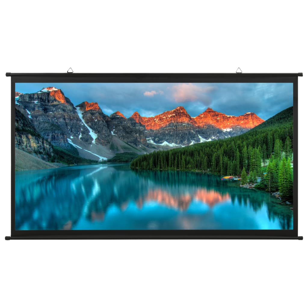vidaXL Projection Screen Home Theater Screen Pull-down Projector Screen 16:9