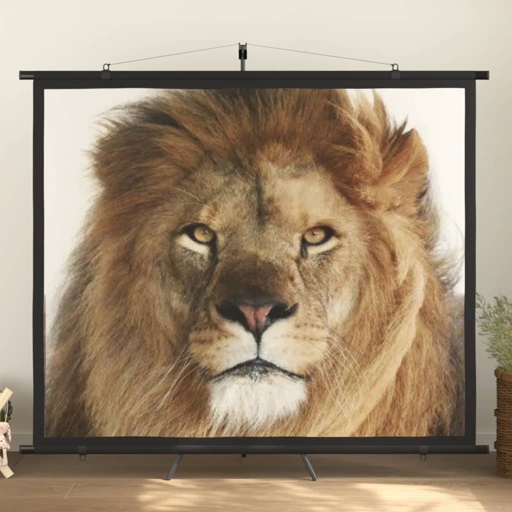 vidaXL projection screen Home Theater Screen Pull-down Projector Screen 4:3-14