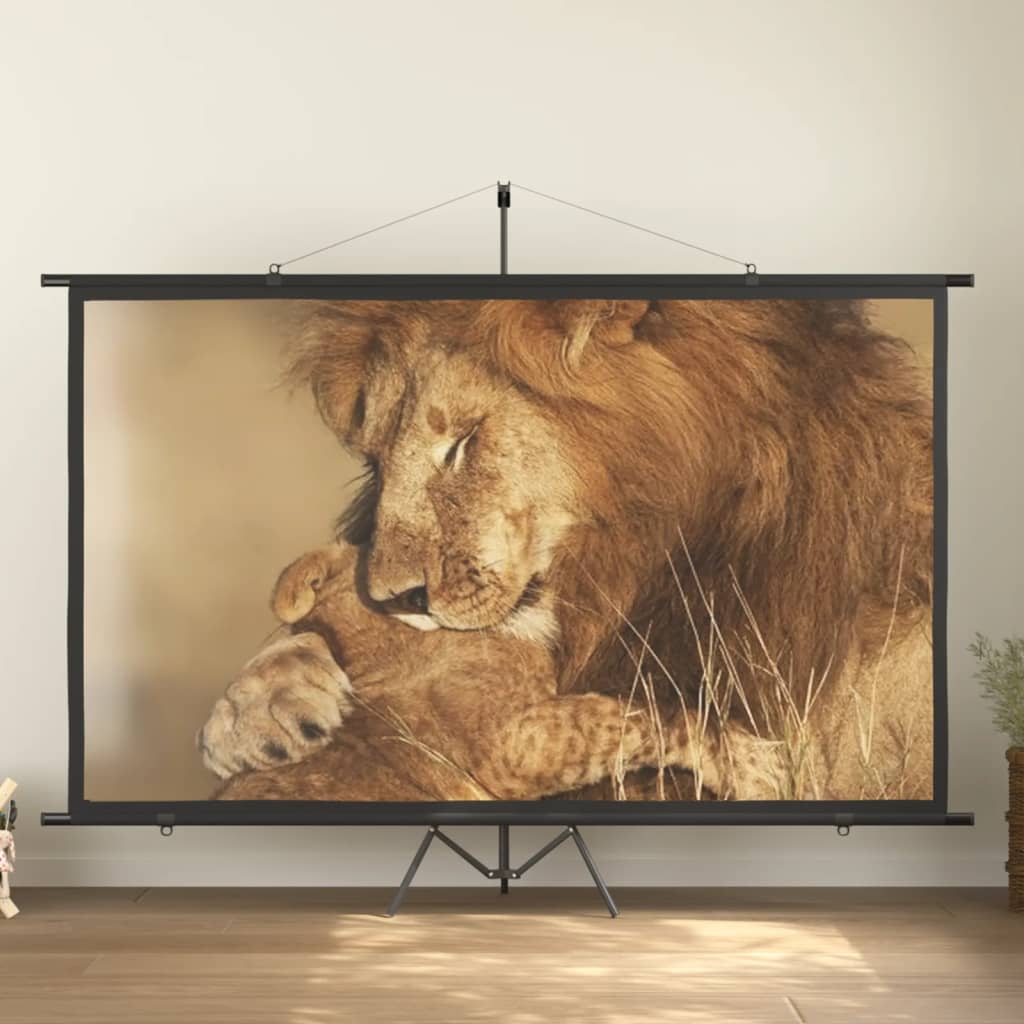 vidaXL projection screen Home Theater Screen Pull-down Projector Screen 4:3-14