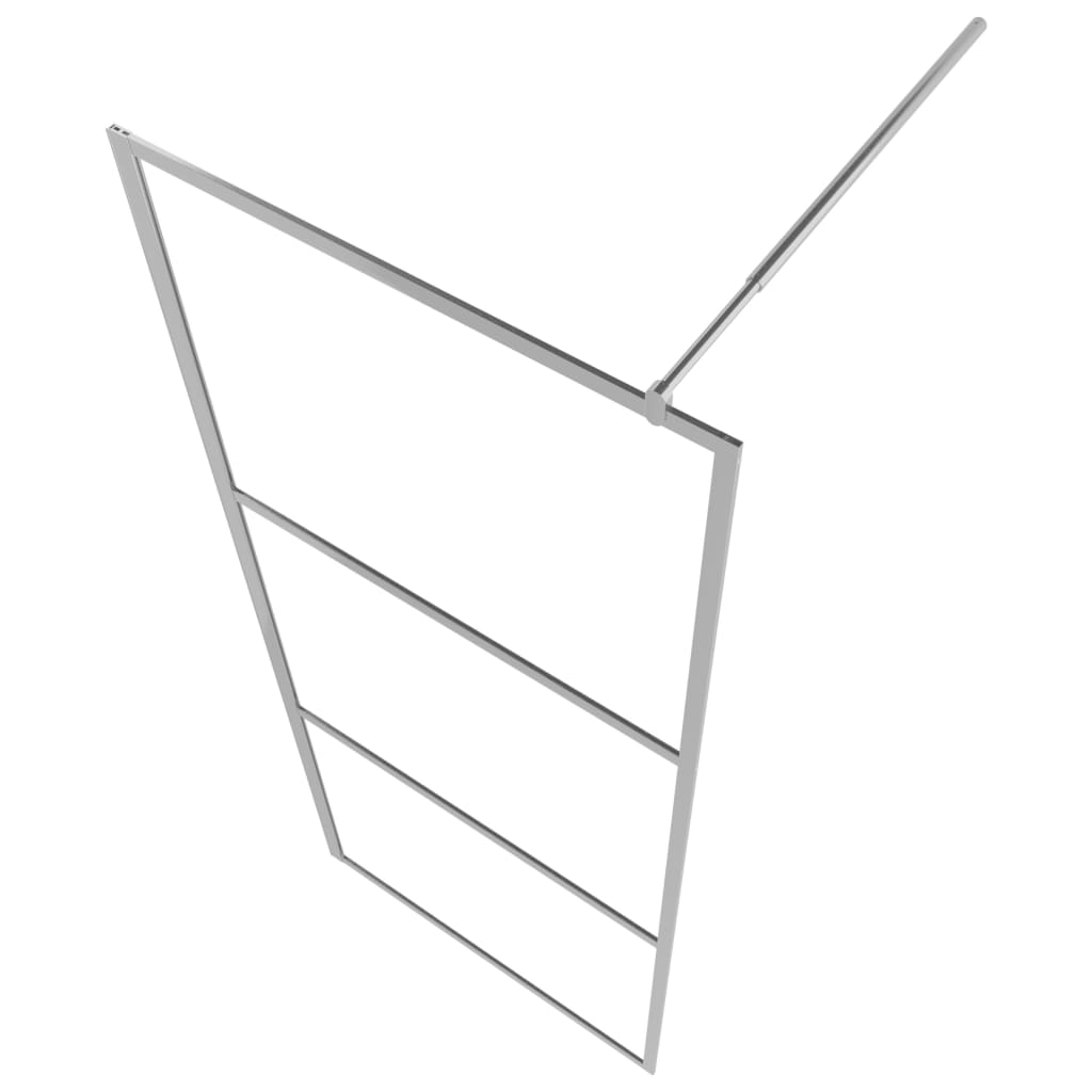 vidaXL Walk-in Shower Wall with Half Frosted ESG Glass 45.3"x76.8"