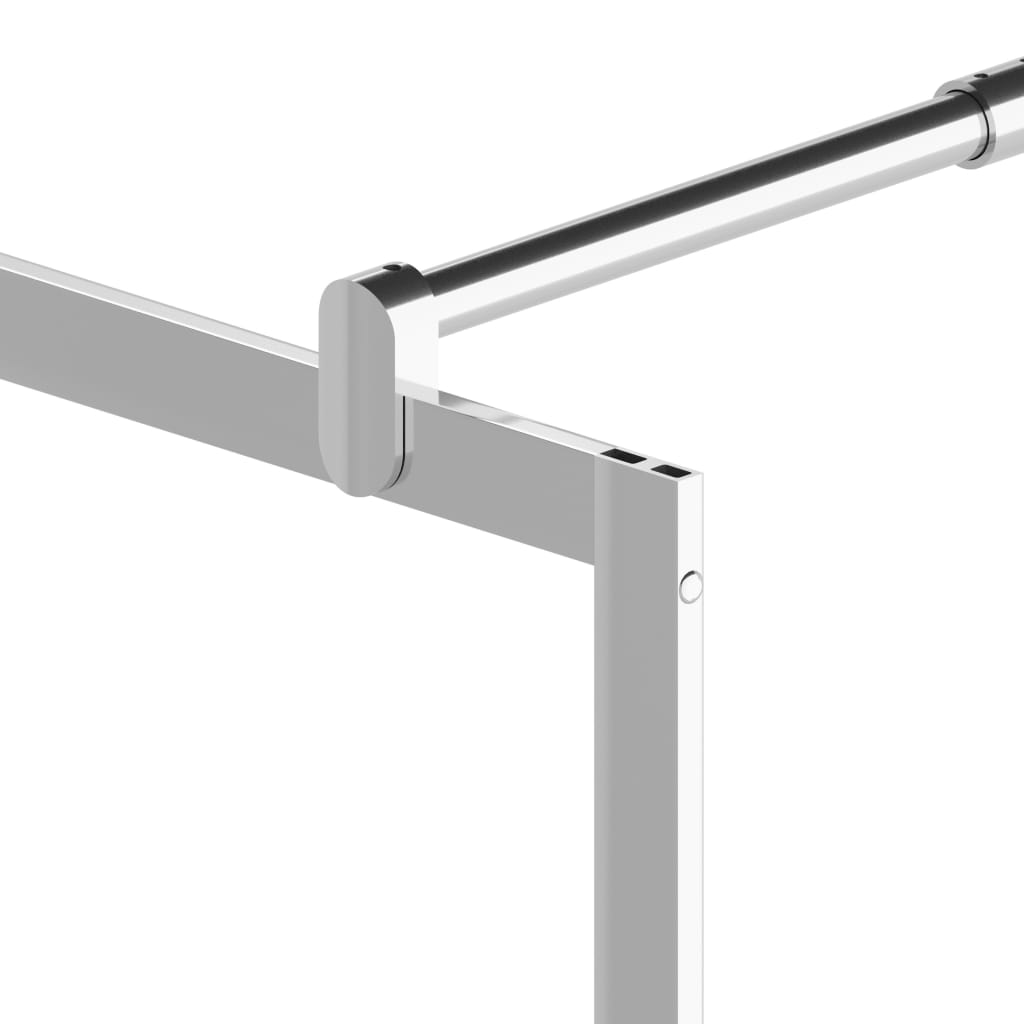 vidaXL Walk-in Shower Wall with Half Frosted ESG Glass 45.3"x76.8"