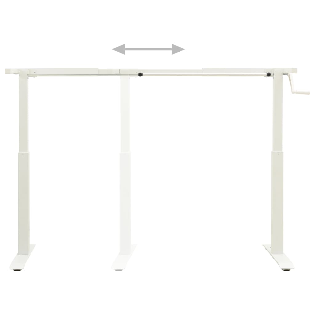 vidaXL Standing Desk Frame Adjustable Legs Computer Desk Base for Home Office
