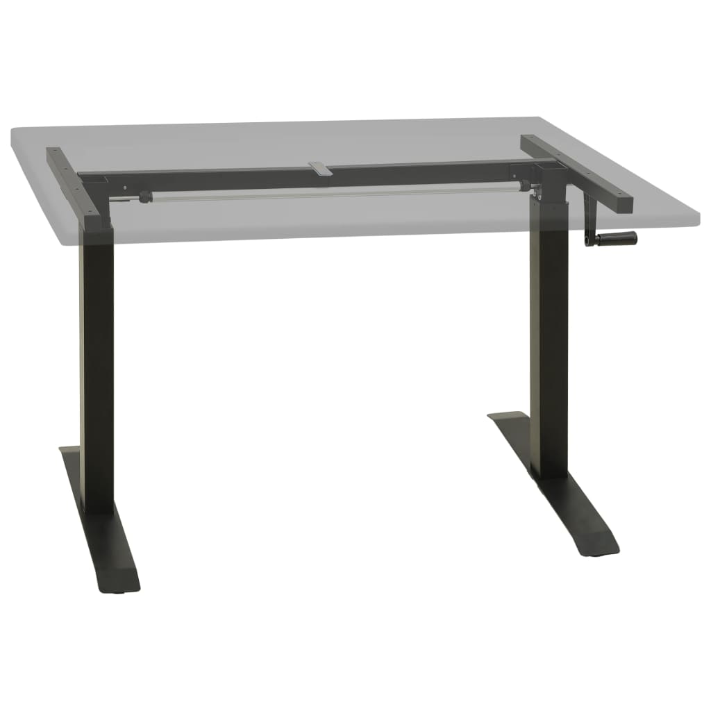 vidaXL Standing Desk Frame Adjustable Legs Computer Desk Base for Home Office