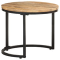 NNEVL Side Tables 3 pcs Rough Mango Wood