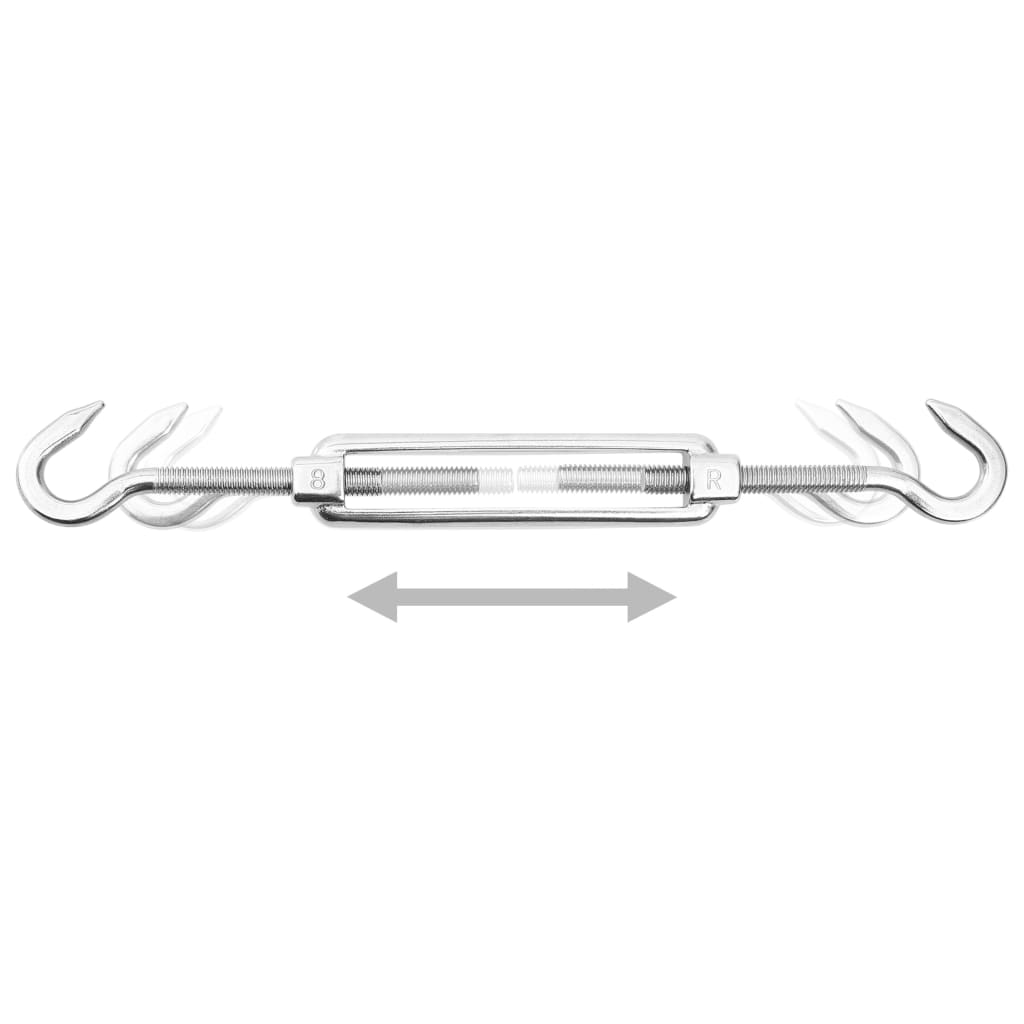 vidaXL Shade Sail Hardware Kit Sunshade Installation 12 Piece Stainless Steel