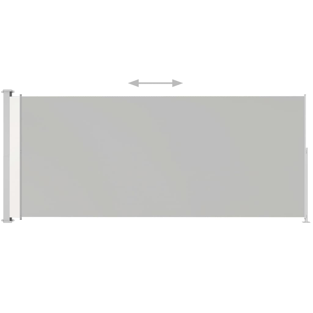 vidaXL Patio Retractable Side Awning 78.7"x196.9" Cream