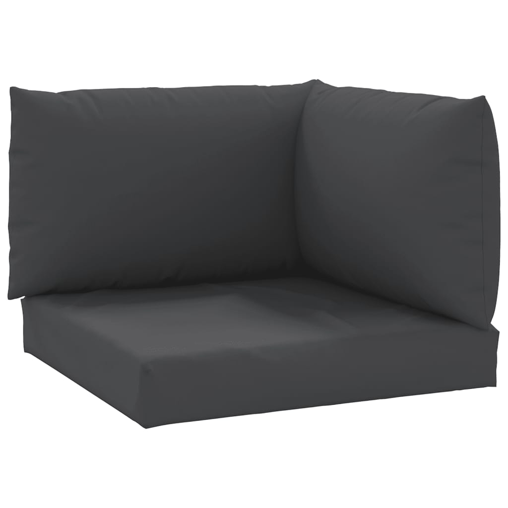 vidaXL Pallet Cushions 3 pcs Black Oxford Fabric-1