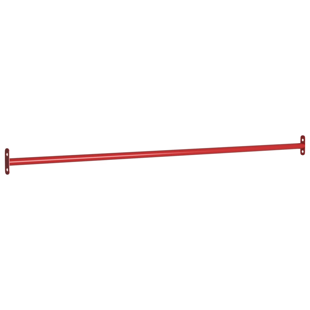 vidaXL 1/2/3x Turning Bars Steel Red Gymnastic Gym Equipment Horizontal Bar