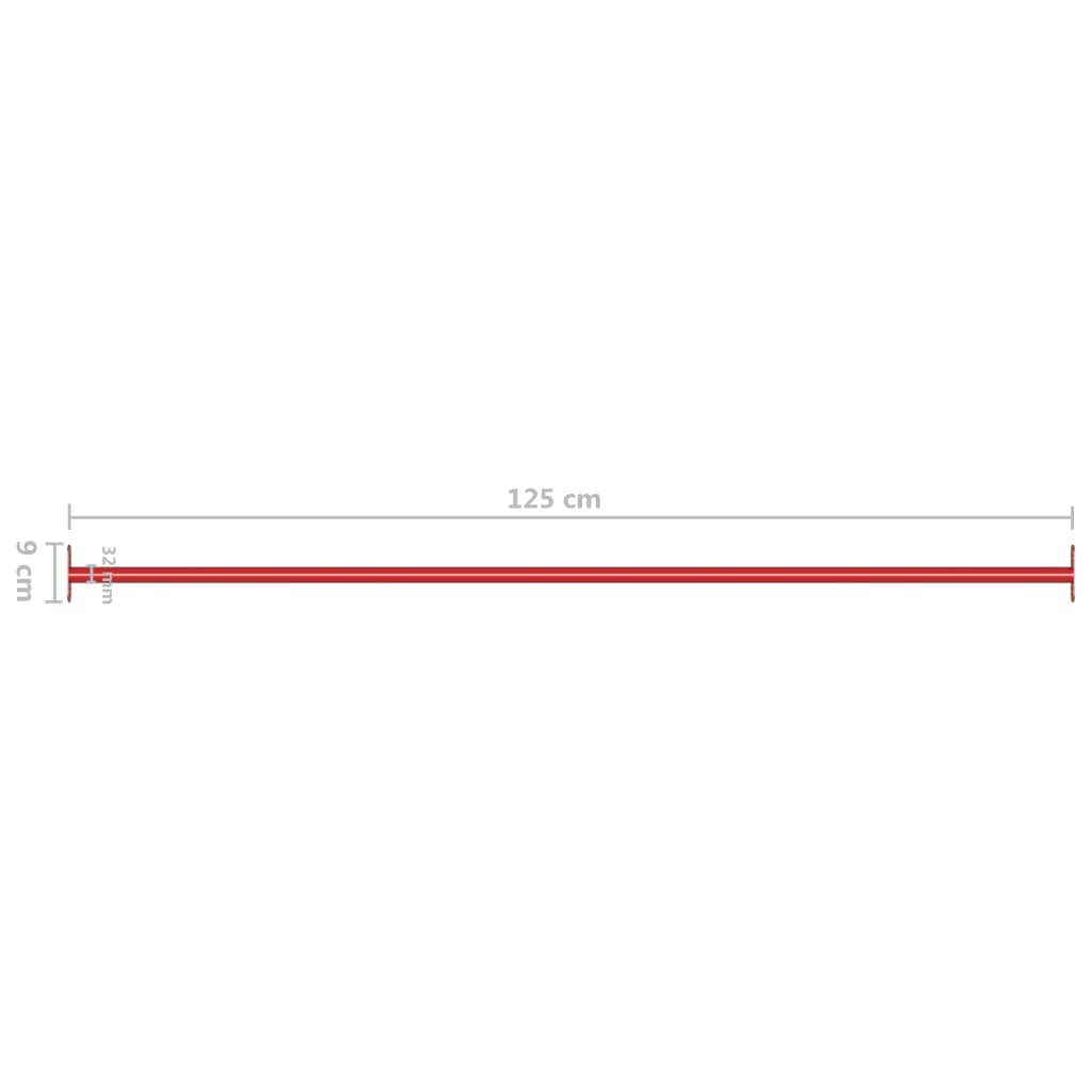vidaXL 1/2/3x Turning Bars Steel Red Gymnastic Gym Equipment Horizontal Bar