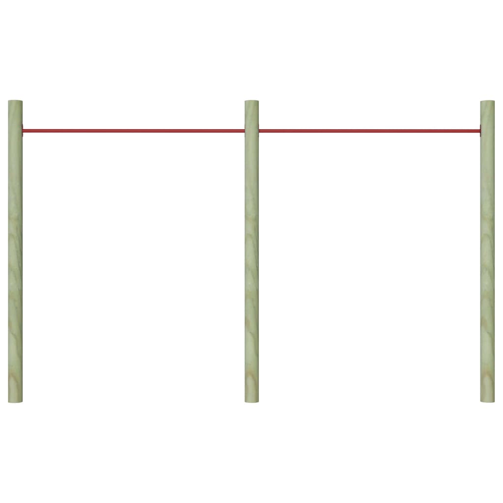 vidaXL 1/2/3x Turning Bars Steel Red Gymnastic Gym Equipment Horizontal Bar