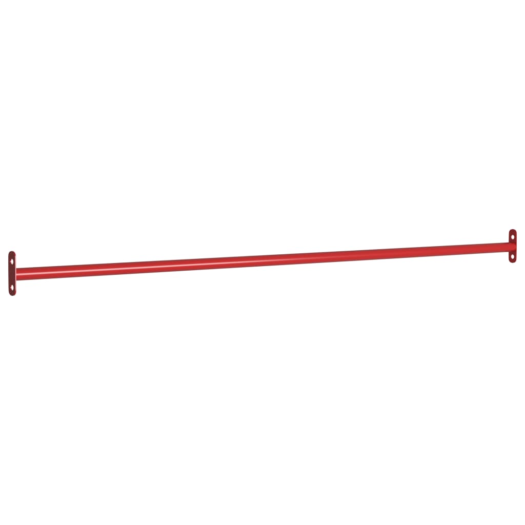 vidaXL 1/2/3x Turning Bars Steel Red Gymnastic Gym Equipment Horizontal Bar