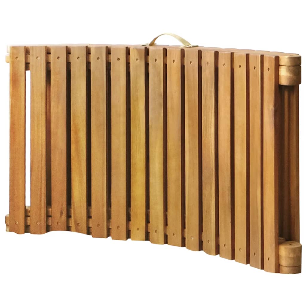 vidaXL Patio Sun Lounger with Cushion Solid Acacia Wood