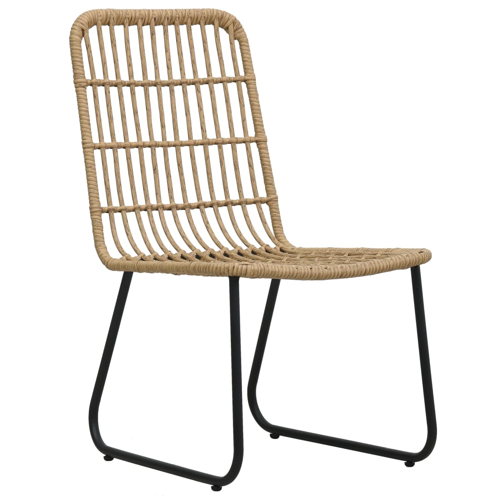 vidaXL Patio Dining Set Seat Black/Oak and Black 3/5/7/9 Piece Multi Sizes