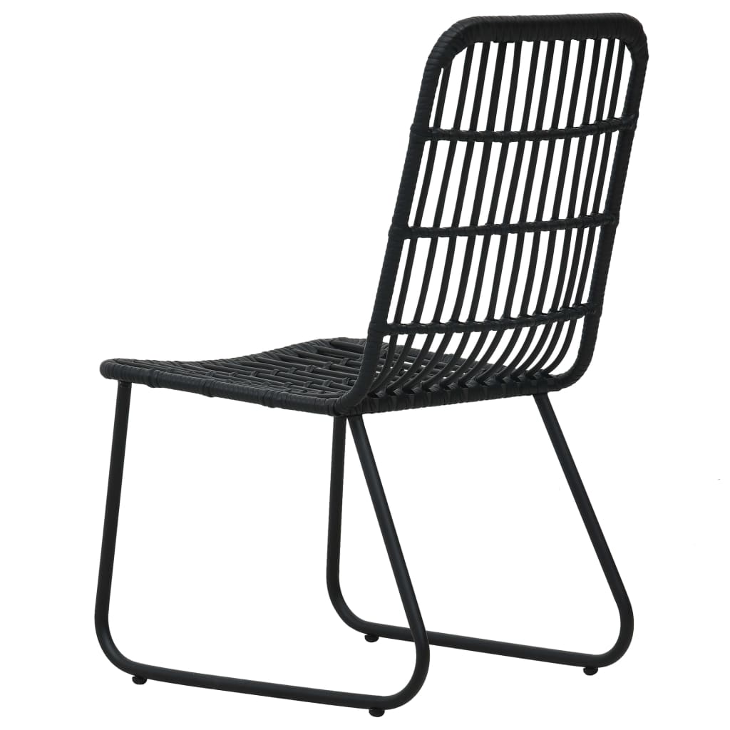vidaXL Patio Dining Set Seat Black/Oak and Black 3/5/7/9 Piece Multi Sizes
