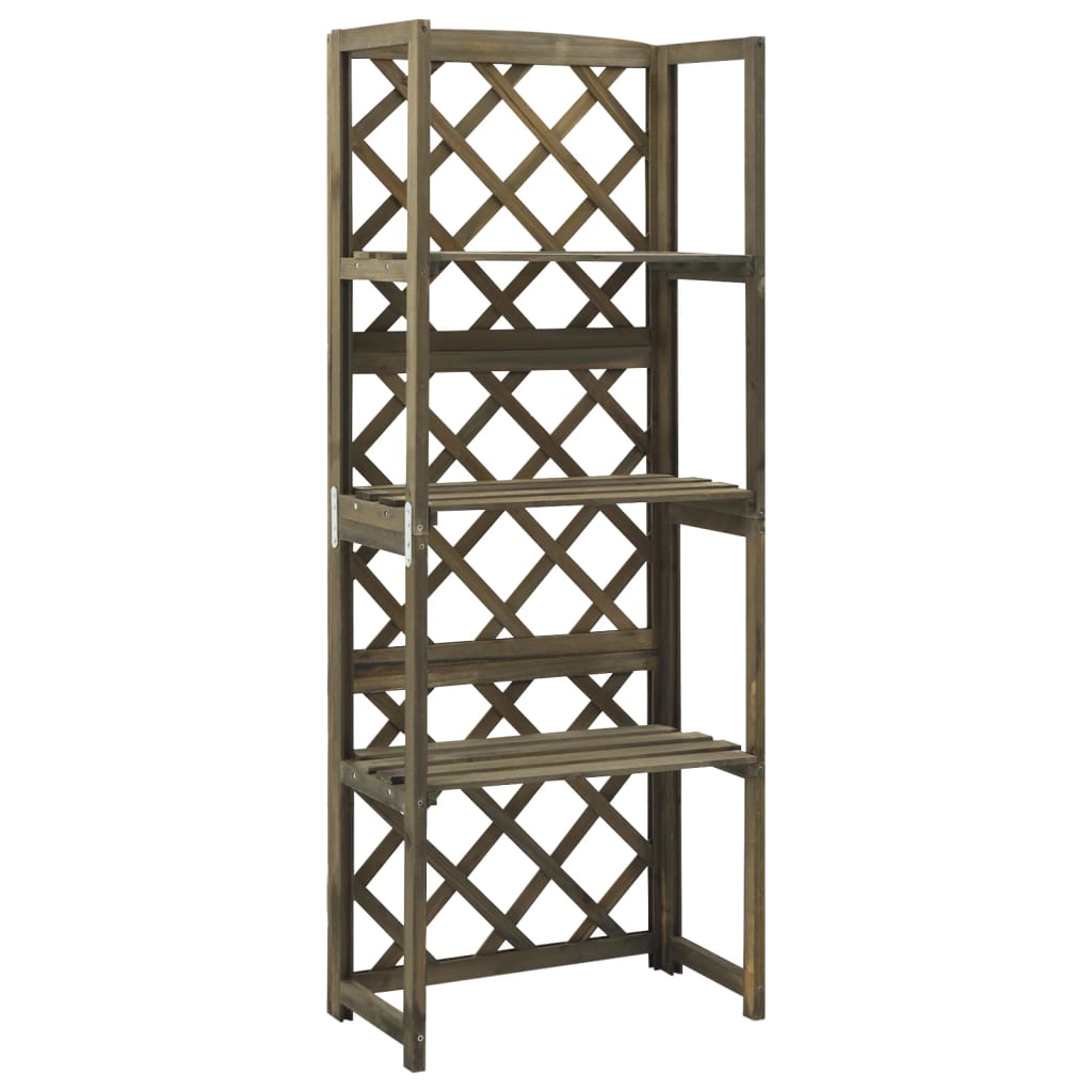 vidaXL Trellis Garden Trellis for Climbing Plants with Shelves Solid Wood Fir-1