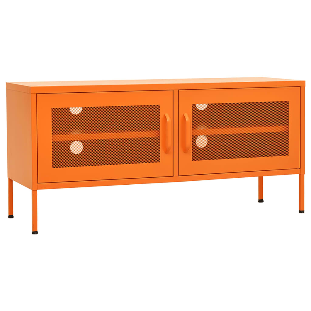 vidaXL TV Stand TV Unit Sideboard Home TV Console Media Unit Cupboard Steel
