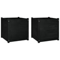 vidaXL Planter Decorative Outdoor Patio Plant Pot Flower Box Solid Wood Pine-0