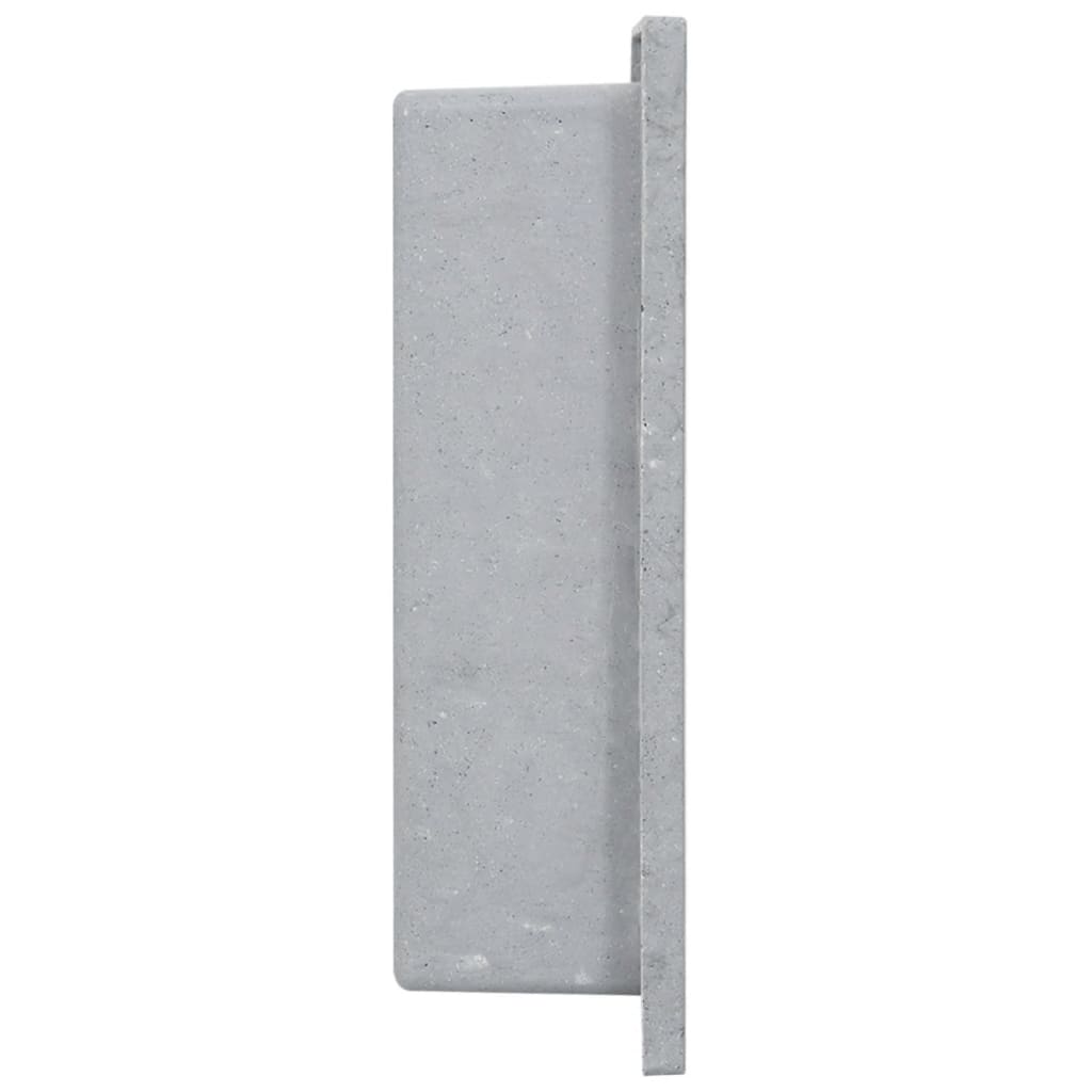 vidaXL Shower Niche Matt Gray 16.1"x14.2"x3.9"