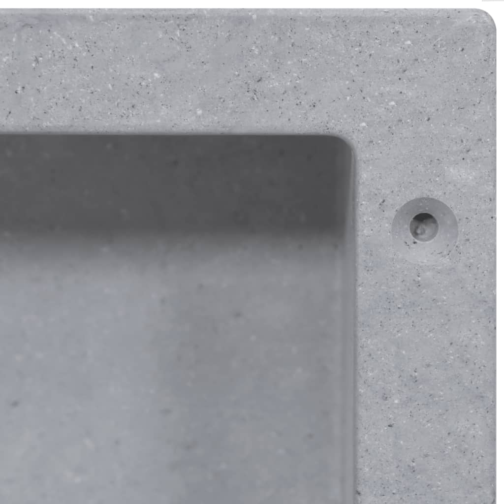 vidaXL Shower Niche Matt Gray 16.1"x14.2"x3.9"