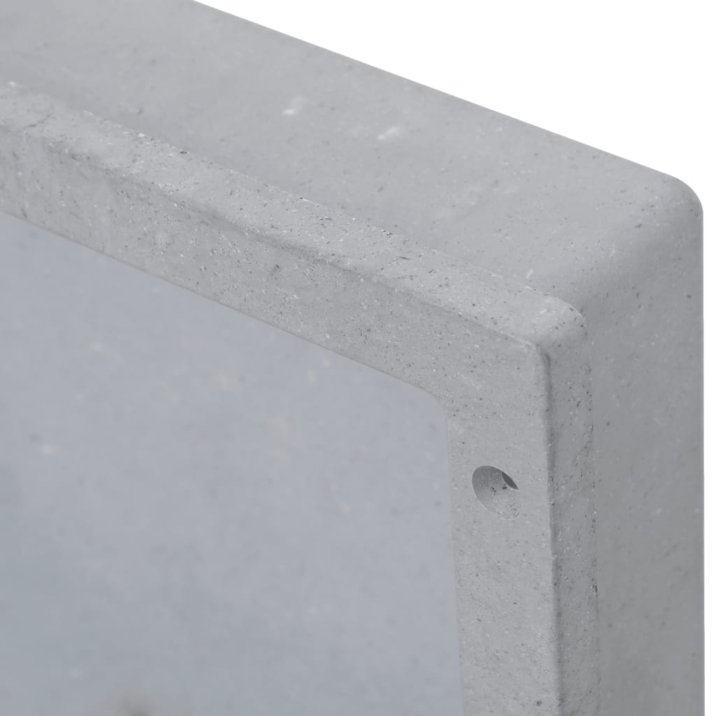 vidaXL Shower Niche Matt Gray 16.1"x14.2"x3.9"