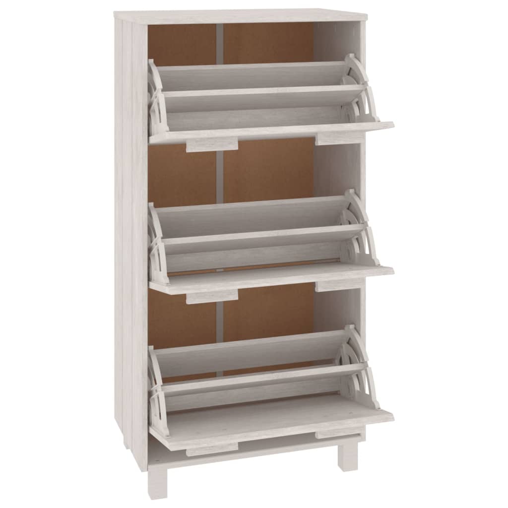 vidaXL Shoe Cabinet Shoe Organizer Storage with 3 Flip Drawers Hall Cabinet